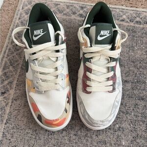 Nike Dunk Low Se Sail Multi-Camo Size 8.5